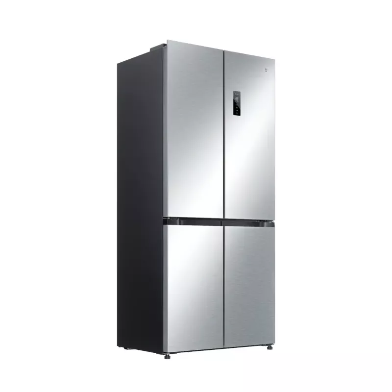 Šaldytuvas šalia šaldiklio Xiaomi Mijia Cross Door 502L – bendras 502 L (šaldytuvas 326 L / šaldiklis 176 L), No Frost, energijos klasė E, aukštis 191,2 cm, 37 dB, šlifuotas sidabras