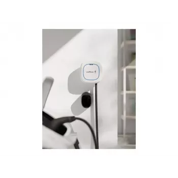 Sieninis elektromobilio įkroviklis Wallbox Pulsar Max 22 kW, Wi‑Fi & Bluetooth, 5 m kabelis, IP54, IK10, baltas