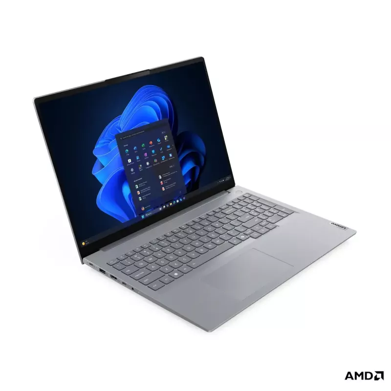 Nešiojamas kompiuteris Lenovo ThinkBook 16 G9 AHP — AMD Ryzen 5 (iki 4,9 GHz), Radeon 740M, 16 colių IPS 1920×1200, 16 GB RAM, 512 GB NVMe, Wi‑Fi 7, Gigabit Ethernet