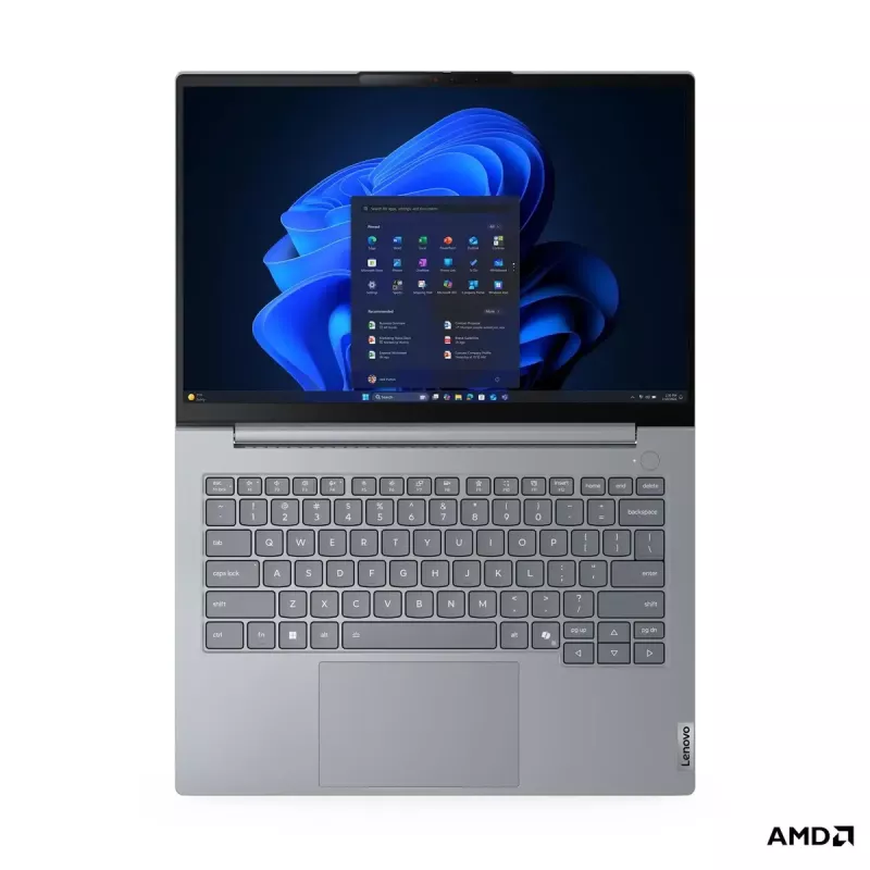 Nešiojamas kompiuteris Lenovo ThinkBook 14 G9 AHP — 14 colių IPS WUXGA 1920x1200, AMD Ryzen 5 (6 branduoliai, 3,2–4,9 GHz), 16 GB DDR5, 512 GB NVMe, AMD Radeon 740M, Windows 11 Pro
