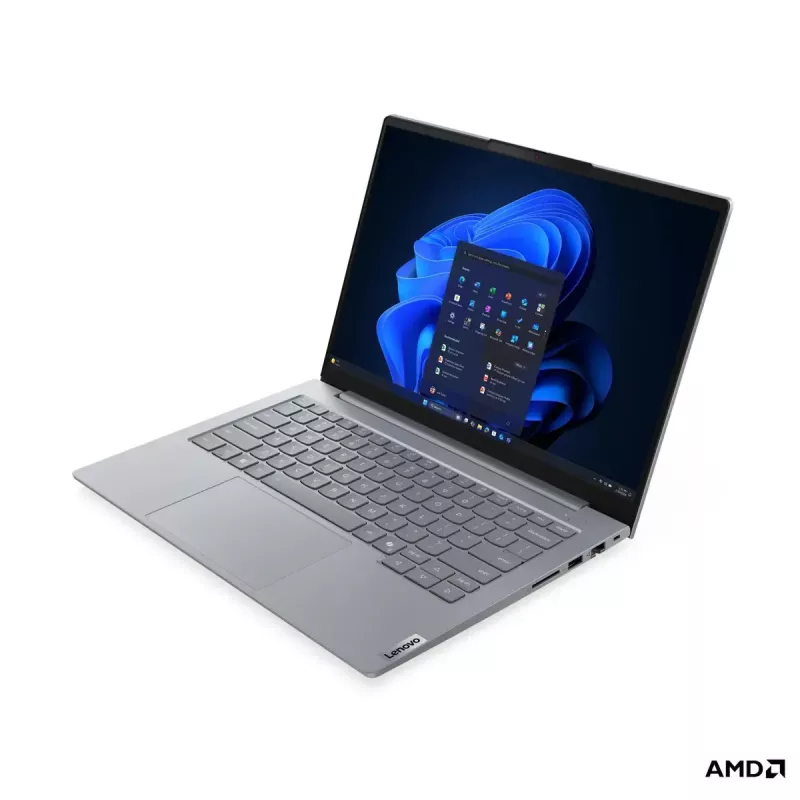 Nešiojamas kompiuteris Lenovo ThinkBook 14 G9 AHP — 14 colių IPS WUXGA 1920x1200, AMD Ryzen 5 (6 branduoliai, 3,2–4,9 GHz), 16 GB DDR5, 512 GB NVMe, AMD Radeon 740M, Windows 11 Pro