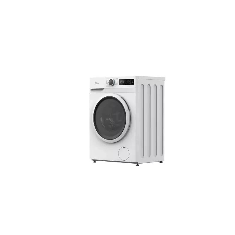 Priekinio pakrovimo skalbyklė Midea MF110W80BA10/W-HR — 8 kg, 1400 aps./min., A energijos klasė, LED ekranas, garo funkcija, 60×48 cm