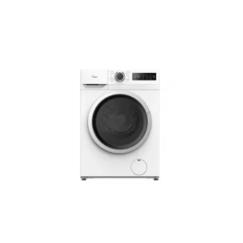 Priekinio pakrovimo skalbyklė Midea MF110W80BA10/W-HR — 8 kg, 1400 aps./min., A energijos klasė, LED ekranas, garo funkcija, 60×48 cm