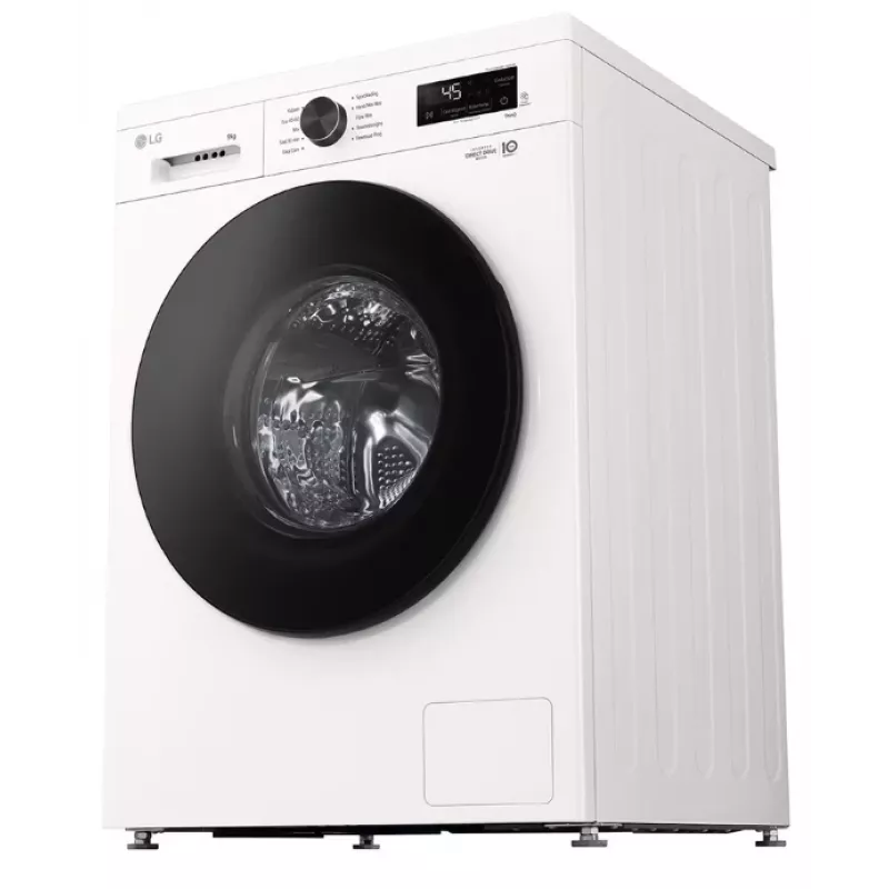 LG F4X1009NWB priekinio pakrovimo skalbimo mašina — 9 kg, 1310 aps./min., A klasė, balta