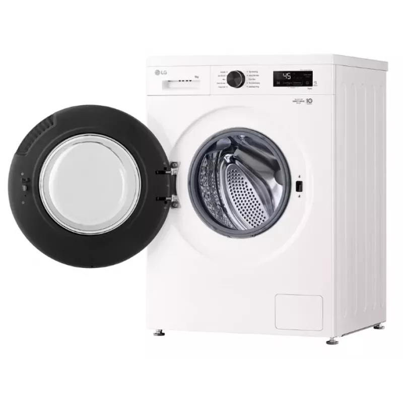 LG F4X1009NWB priekinio pakrovimo skalbimo mašina — 9 kg, 1310 aps./min., A klasė, balta