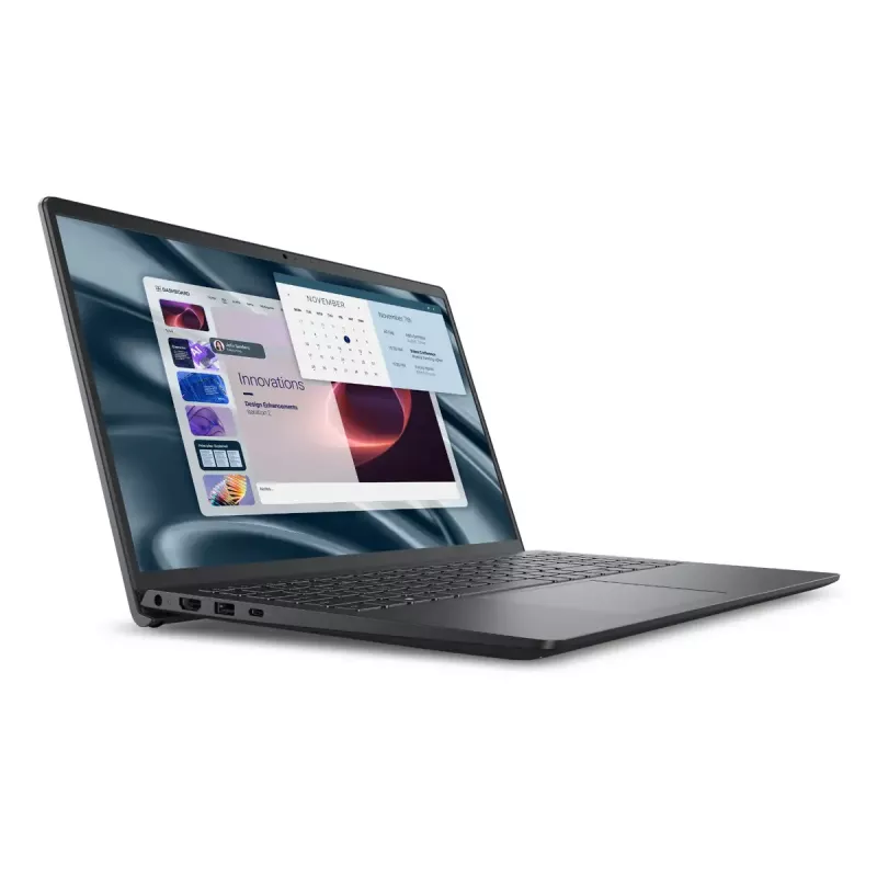 Dell Pro 15 Essential PV15255 nešiojamas kompiuteris, anglies juodos spalvos, 15,6 colio, FHD, AMD Ryzen 5 7520U, 8 GB LPDDR5, 512 GB SSD, AMD Radeon 610M, Windows 11 Home, angliška klaviatūra