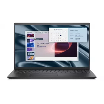 Dell Pro 15 Essential PV15255 nešiojamas kompiuteris, anglies juodos spalvos, 15,6 colio, FHD, AMD Ryzen 5 7520U, 8 GB LPDDR5, 512 GB SSD, AMD Radeon 610M, Windows 11 Home, angliška klaviatūra
