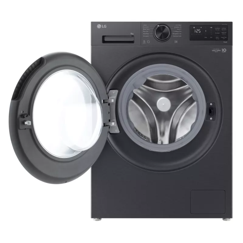 LG F2X50S9TBB skalbimo mašina Priekinis pakrovimas 9 kg 1170 aps./min. Juoda