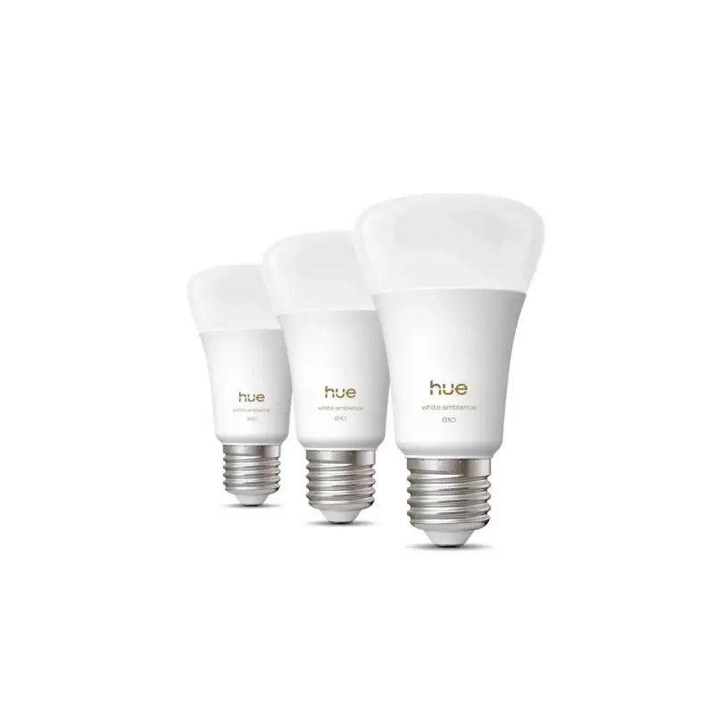 Philips Hue White Ambience A60 3P EU E27 6 W šviesos diodų lemputė su Bluetooth ir Zigbee