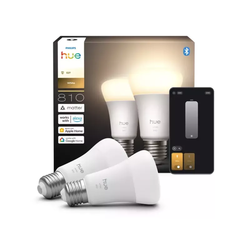 Philips Hue W 810 A60 2P EU | E27 | 7 W | Šilta balta iki vėsios baltos šviesa | Bluetooth, Zigbee