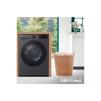 LG RHX5009TBB džiovinimo mašina Laisvai pastatoma Priekinė 9 kg Grafitas