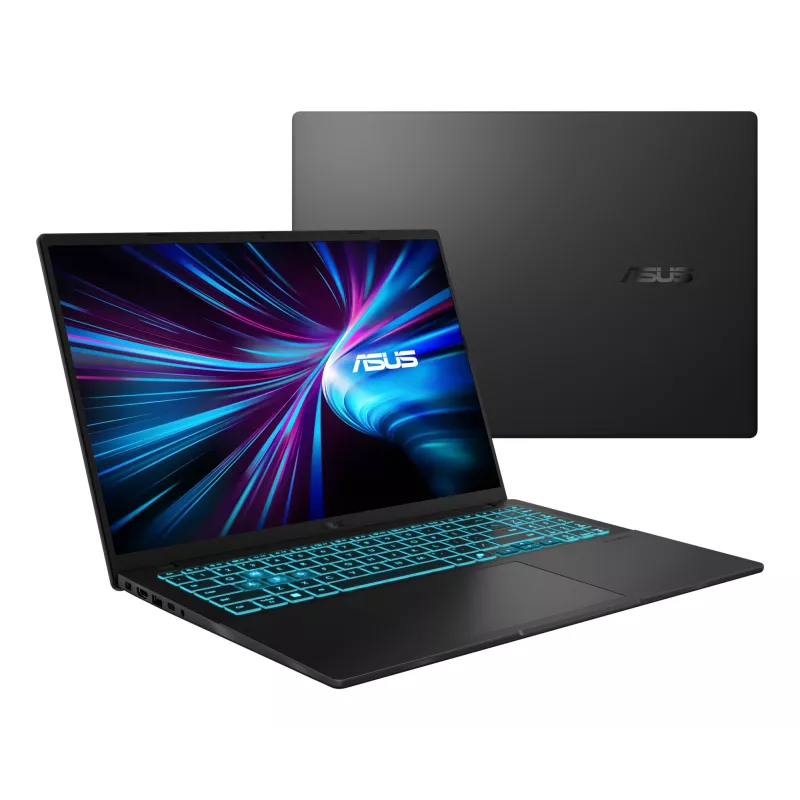 Nešiojamas kompiuteris ASUS V16 V3607VM-RP040W – 16 colių WUXGA, Intel Core 5 210H, 16 GB DDR5, 1 TB SSD, NVIDIA GeForce RTX 5060, Windows 11 Home, juodas