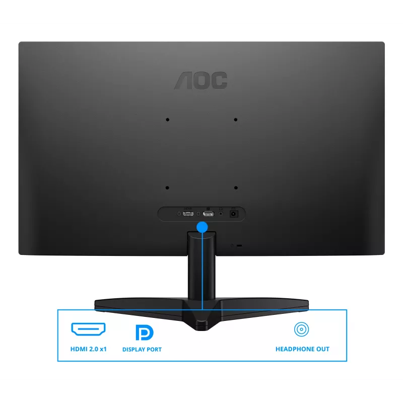 AOC B3 Q24B36X monitorius 60.5 cm (23.8 colio) 2560 x 1440 pikselių Quad HD LED juodas