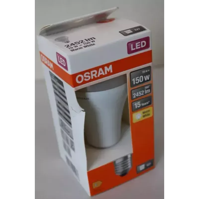 LEDvance Parathom Classic LED E27 19W 827 (Šilta balta) – nediminuojama (pažeista pakuotė)