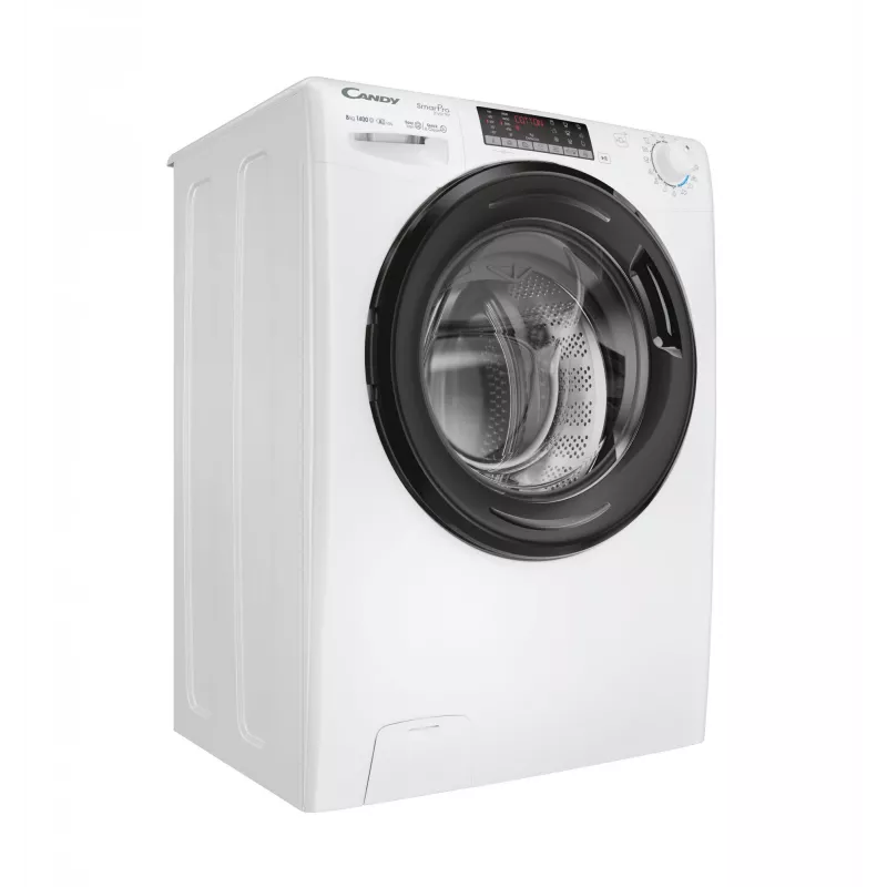 Candy Smart Pro Inverter CSO486TWMB6/1-S skalbimo mašina, priekinis pakrovimas, 8 kg, 1400 aps./min., balta