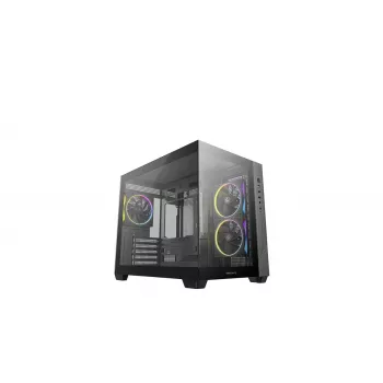 PC korpusas DeepCool CG330 3F, mid-tower, juodas