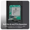 SSD korpusas Hyper HD2500GL, skirtas M.2 PCIe SSD (USB4 Gen4, USB‑C), juodas