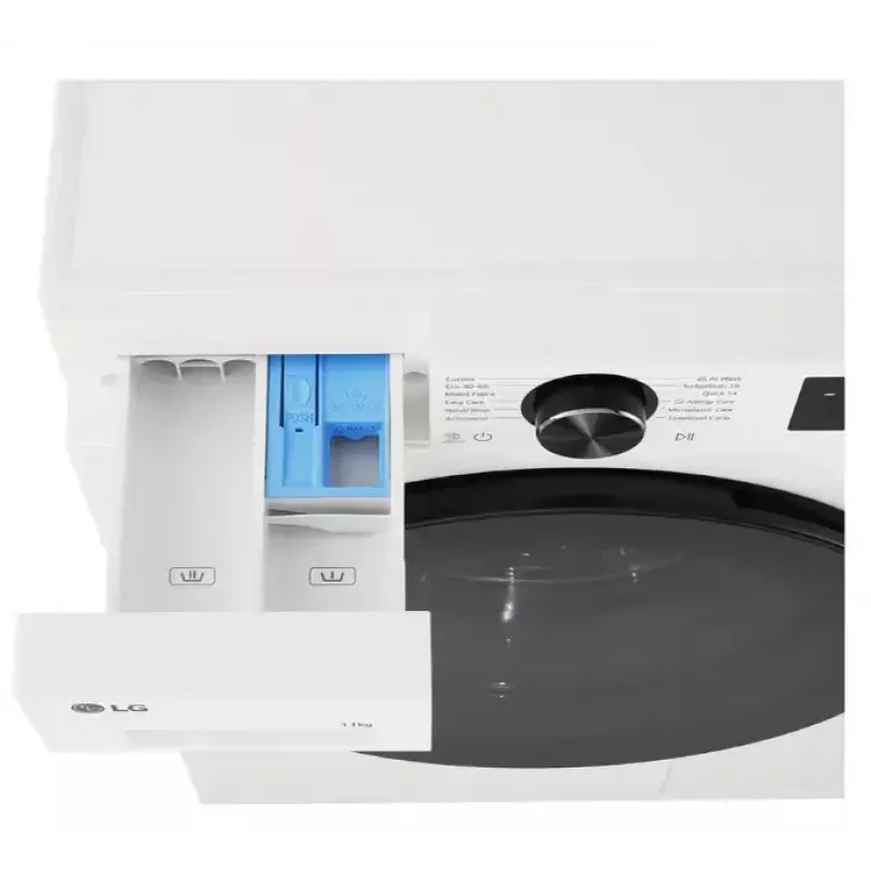 Skalbimo mašina LG F4X5011TWB – priekinio pakrovimo modelis