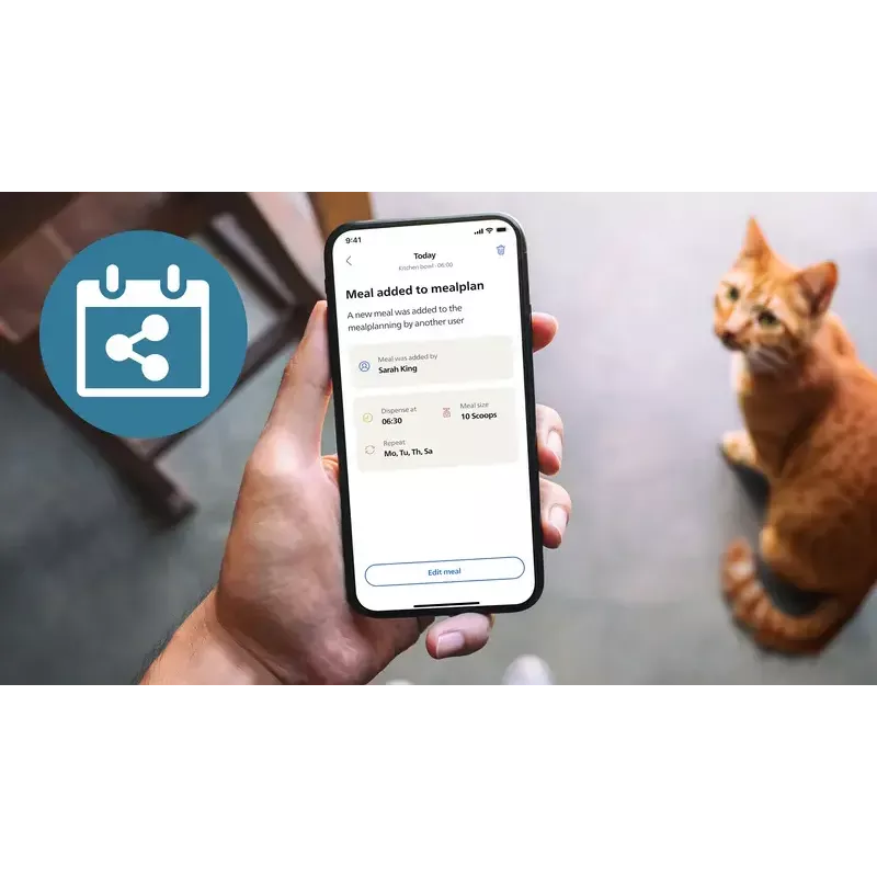 Automatinis ėdalo daviklis Philips 5000 serijos PAW5320/02 su kamera, 4,5 L maisto ir vandens talpa, plastikinis korpusas, naudojimui patalpose