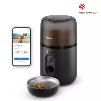 Automatinis ėdalo daviklis Philips 5000 serijos PAW5320/02 su kamera, 4,5 L maisto ir vandens talpa, plastikinis korpusas, naudojimui patalpose