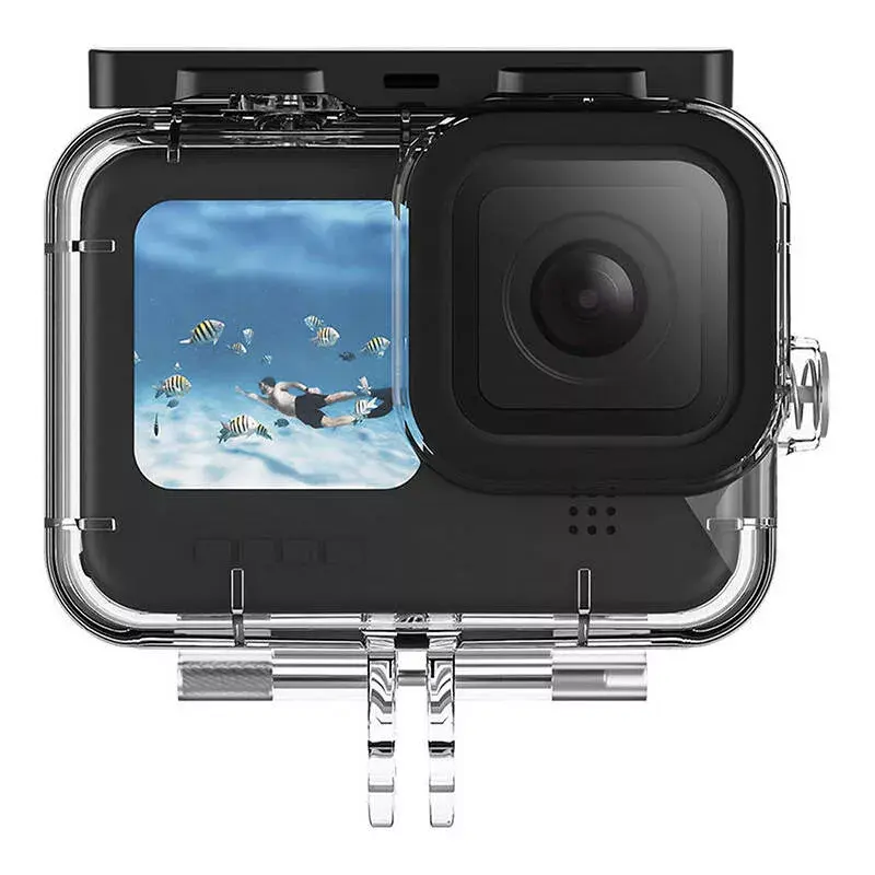 Apsauginis dėklų rinkinys Telesin, skirtas GoPro Hero 12/11/10/9 – kietas korpusas ir silikoninis dangtelis