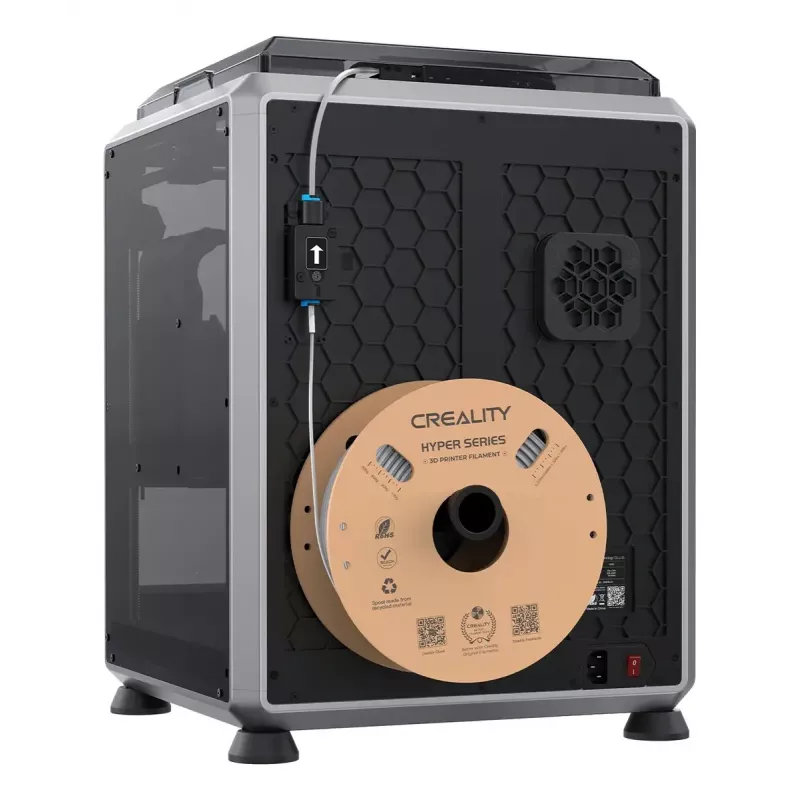 3D spausdintuvas Creality K1C FDM Wi-Fi – PLA/ABS/ASA/PETG/TPU, sluoksnis 0,1–0,35 mm, 4,3 col. jutiklinis ekranas, 100–240 V