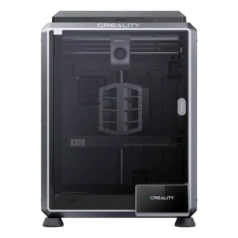 3D spausdintuvas Creality K1C FDM Wi-Fi – PLA/ABS/ASA/PETG/TPU, sluoksnis 0,1–0,35 mm, 4,3 col. jutiklinis ekranas, 100–240 V