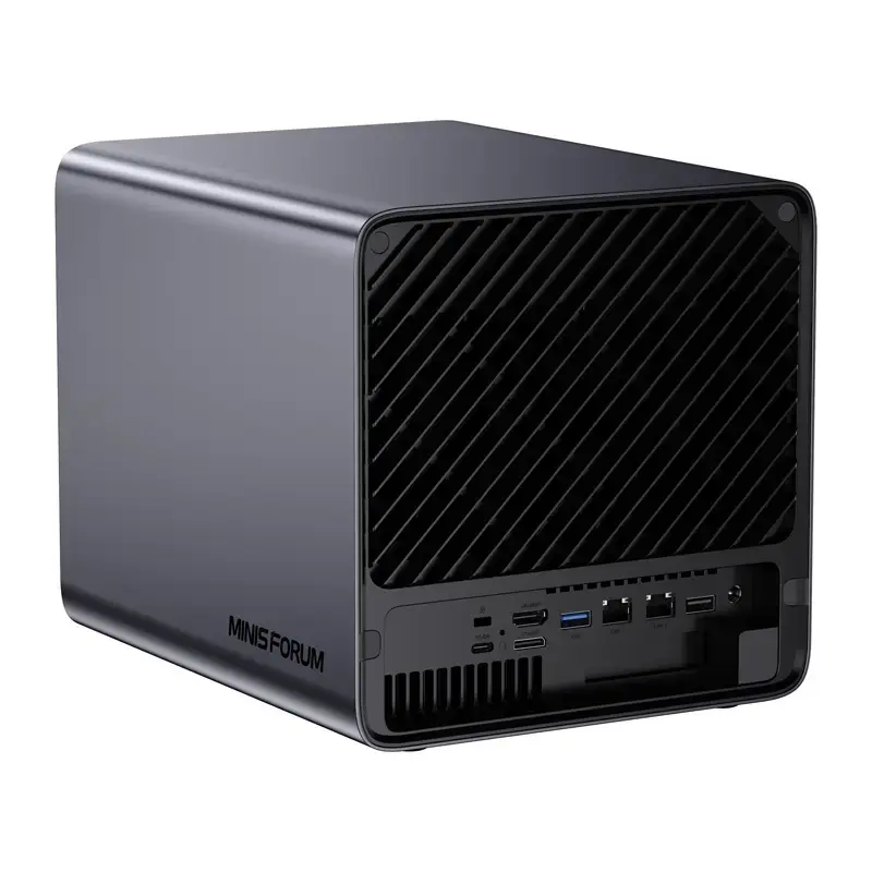 Mini-PC Minis Forum NAS N5 Pro AMD Ryzen AI 9 HX Pro 370, 32 GB RAM, 128 GB atminties