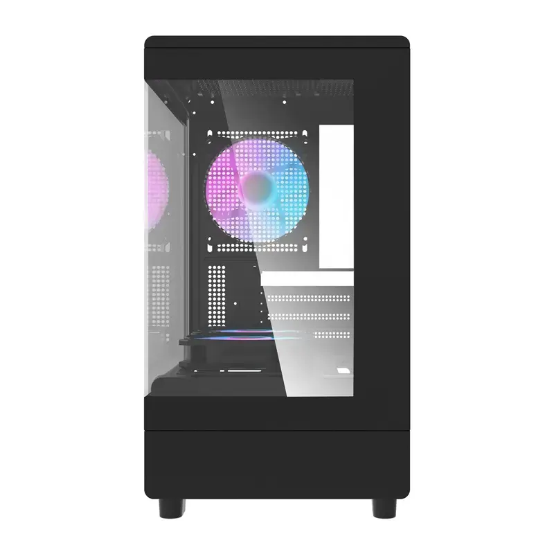 Kompiuterio korpusas DarkFlash DB330M Black v2 su trimis iš anksto sumontuotais ventiliatoriais