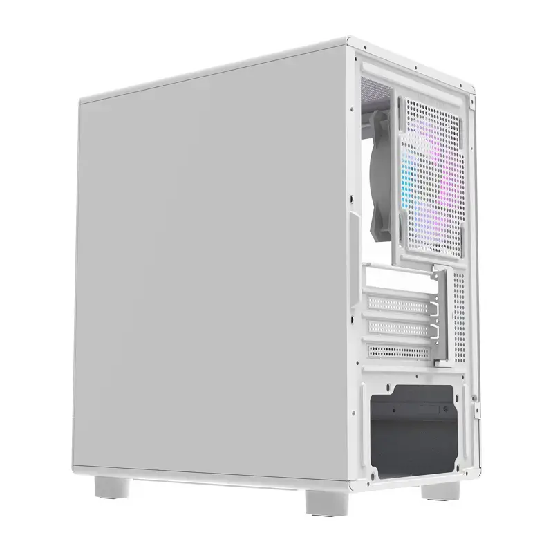 Korpusas Darkflash DB330M White v2 su trimis iš anksto sumontuotais ventiliatoriais, micro-ATX/mATX