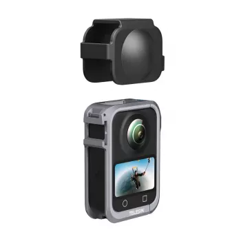 Apsauginis metalinis narvelis Telesin, skirtas DJI Osmo 360 – lengvas rėmas, tvirtinimo taškai