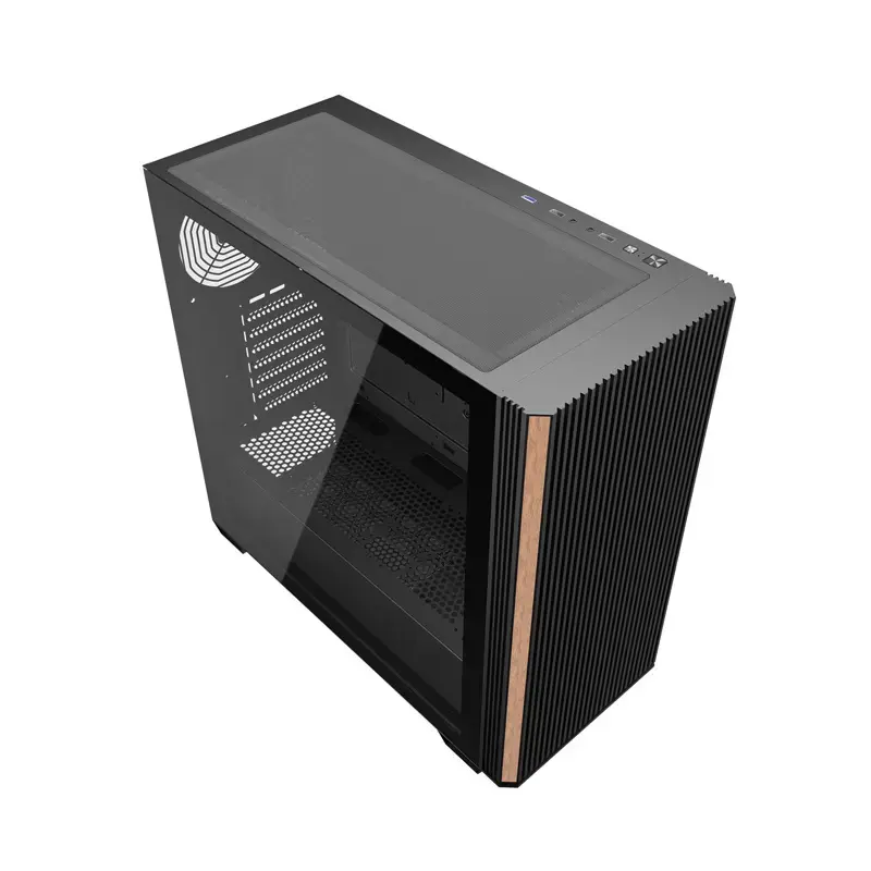 Kompiuterio korpusas Darkflash DS900WS ATX mid-tower, be ventiliatorių, juodas