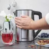 Elektrinis virdulys GASTROBACK Design Cool Touch 1,5 L 2200 W, Nerūdijantis plienas/Juoda