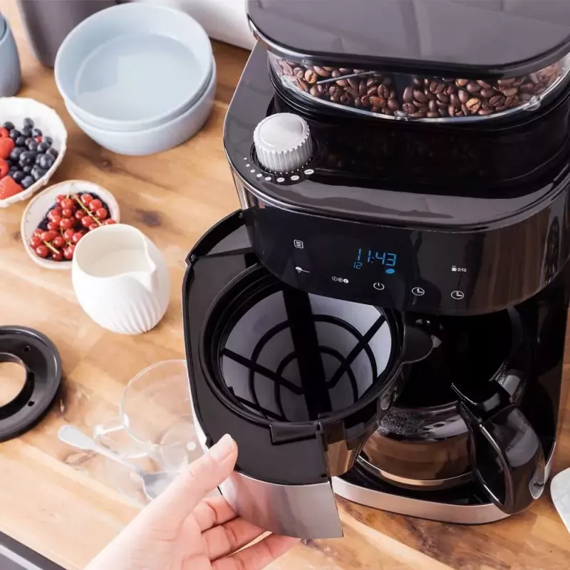 Kavos virimo aparatas su malūnėliu Gastroback 1,5 L Grind & Brew Pro