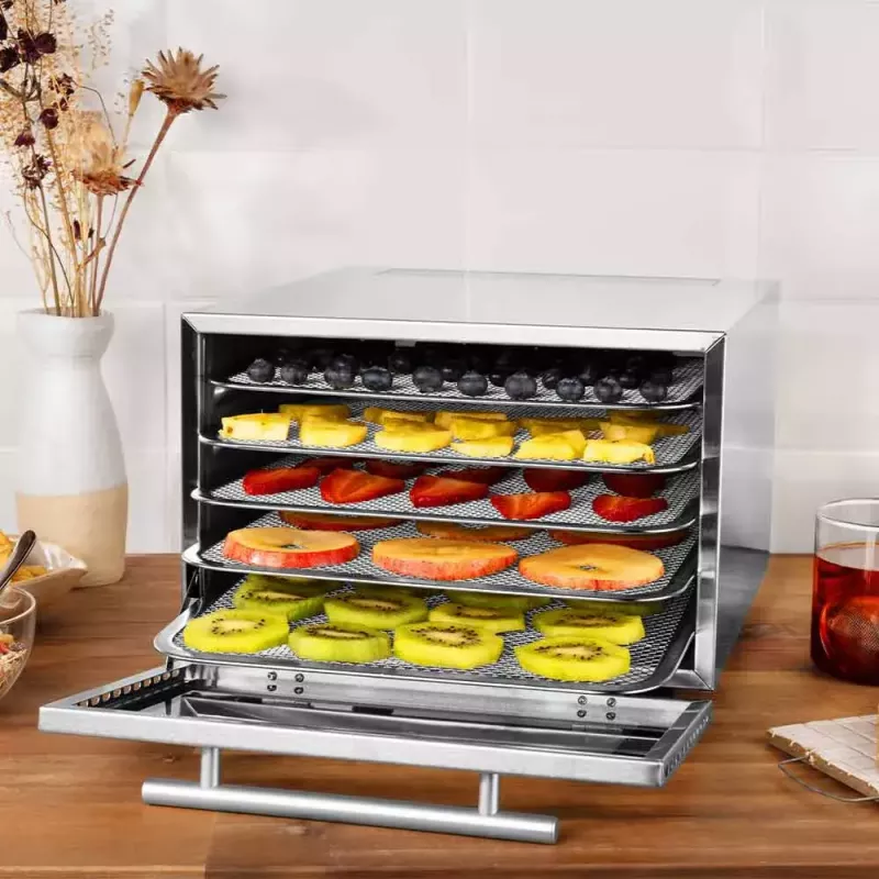 Džiovintuvas GASTROBACK Mini Professional 400 W, nerūdijantis plienas, laikmatis iki 24 val., 282×347×206 mm