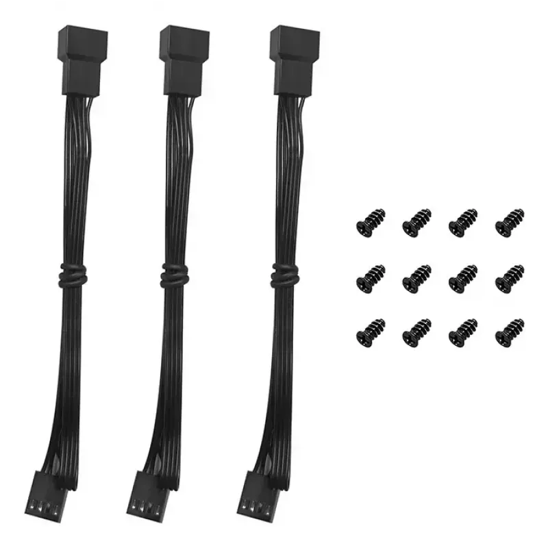 DeepCool FD12 V2 3IN1 120 mm korpuso ventiliatorius, 3 vnt., juodas (R-FD12V2-BKNPN3-G)