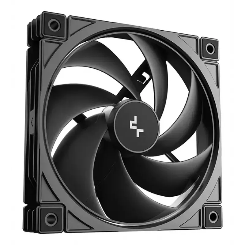 DeepCool FD12 V2 3IN1 120 mm korpuso ventiliatorius, 3 vnt., juodas (R-FD12V2-BKNPN3-G)