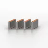 Lindy USB Type C prievadų blokatoriai (be rakto) – 10 vnt., oranžiniai