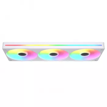 Ventiliatorių rinkinys COUGAR Unity360-FB vieno rėmo 360 ARGB PWM Forward, 120 mm, 700–2500 RPM, FDB, Baltas
