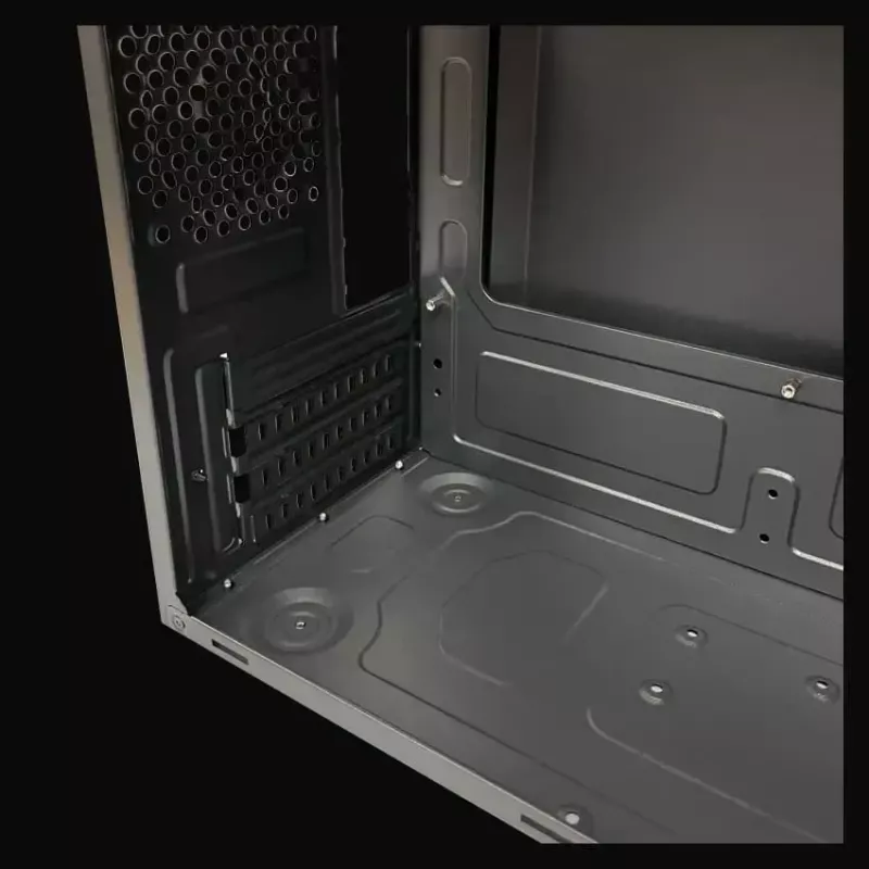 Korpusas LC-Power 2004MB-V3, Micro Tower, Micro-ATX/Mini-ITX, juodas, maitinimas viršuje, 2×3.5 colio + 2×2.5 colio, USB 3.2 Gen1