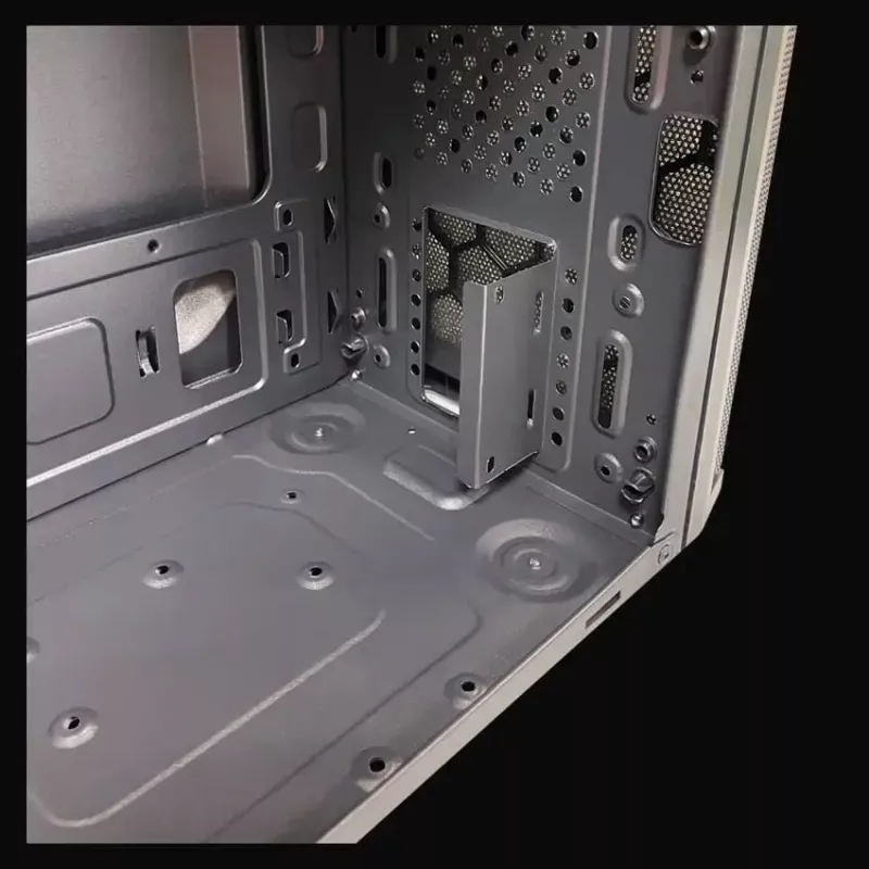 Korpusas LC-Power 2004MB-V3, Micro Tower, Micro-ATX/Mini-ITX, juodas, maitinimas viršuje, 2×3.5 colio + 2×2.5 colio, USB 3.2 Gen1