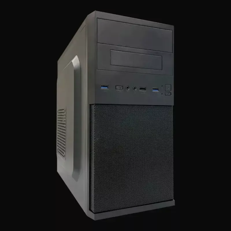 Korpusas LC-Power 2004MB-V3, Micro Tower, Micro-ATX/Mini-ITX, juodas, maitinimas viršuje, 2×3.5 colio + 2×2.5 colio, USB 3.2 Gen1