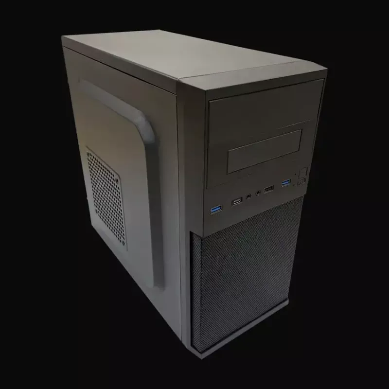 Korpusas LC-Power 2004MB-V3, Micro Tower, Micro-ATX/Mini-ITX, juodas, maitinimas viršuje, 2×3.5 colio + 2×2.5 colio, USB 3.2 Gen1
