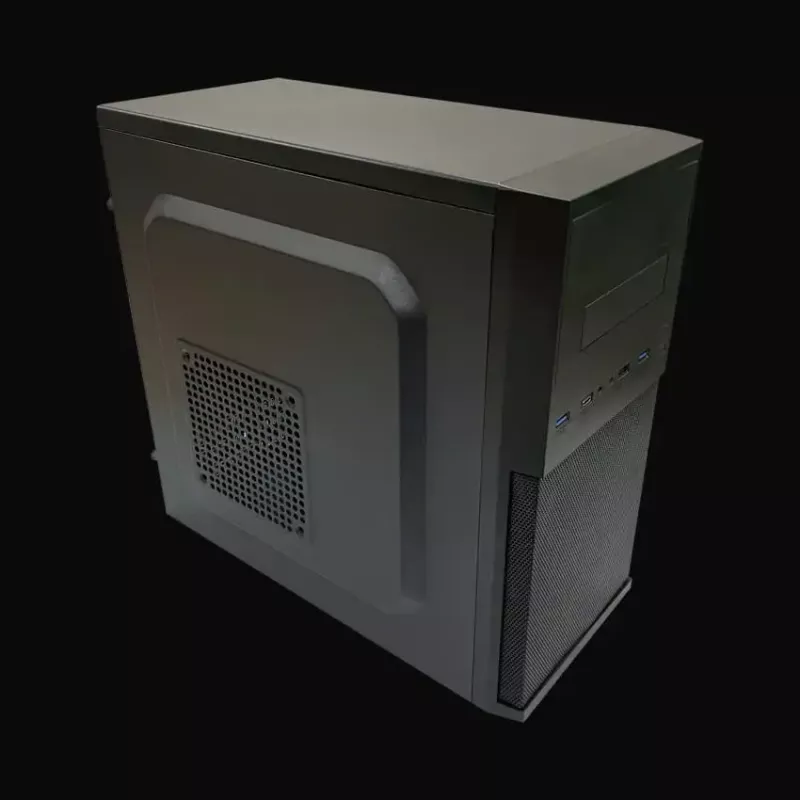 Korpusas LC-Power 2004MB-V3, Micro Tower, Micro-ATX/Mini-ITX, juodas, maitinimas viršuje, 2×3.5 colio + 2×2.5 colio, USB 3.2 Gen1