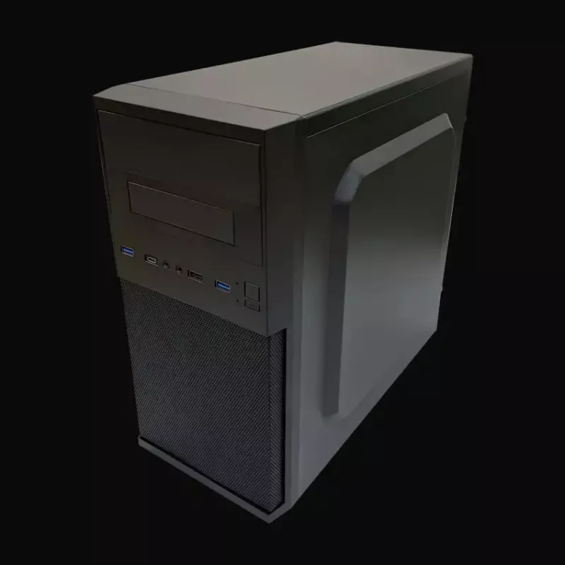 Korpusas LC-Power 2004MB-V3, Micro Tower, Micro-ATX/Mini-ITX, juodas, maitinimas viršuje, 2×3.5 colio + 2×2.5 colio, USB 3.2 Gen1