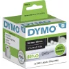 DYMO Autentiškos didelio formato adresų etiketės LabelWriter | 36 mm x 89 mm | 260 vnt rulone | Juodas spaudinys ant balto | Skirta LabelWriter etikečių spausdintuvams