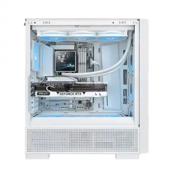 Skysčio aušintuvas Thermaltake TH360 V3 Ultra ARGB — 3x 120 mm ventiliatoriai, 500–2500 RPM, 12 V, baltas