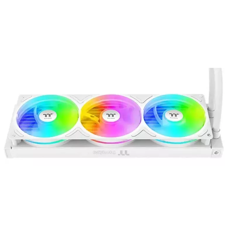 Skysčio aušintuvas Thermaltake TH360 V3 Ultra ARGB — 3x 120 mm ventiliatoriai, 500–2500 RPM, 12 V, baltas
