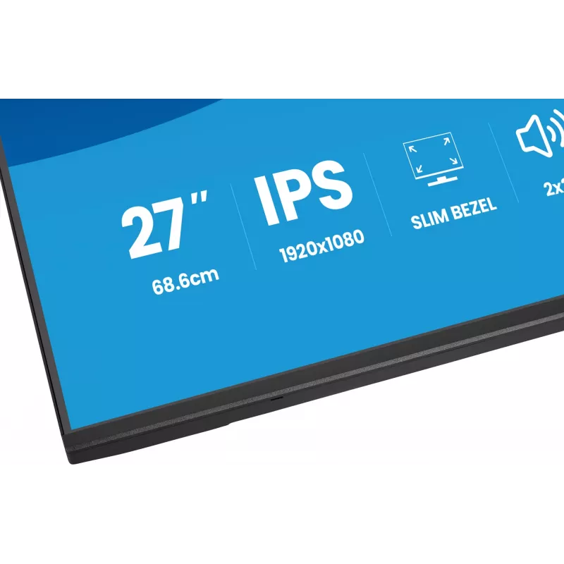 Monitorius IIYAMA ProLite X2797HSU-B1 27 colių (68,6 cm) Full HD 1920×1080 LED matinis 4 ms USB 3.2 Gen 1 garsiakalbiai VESA juodas