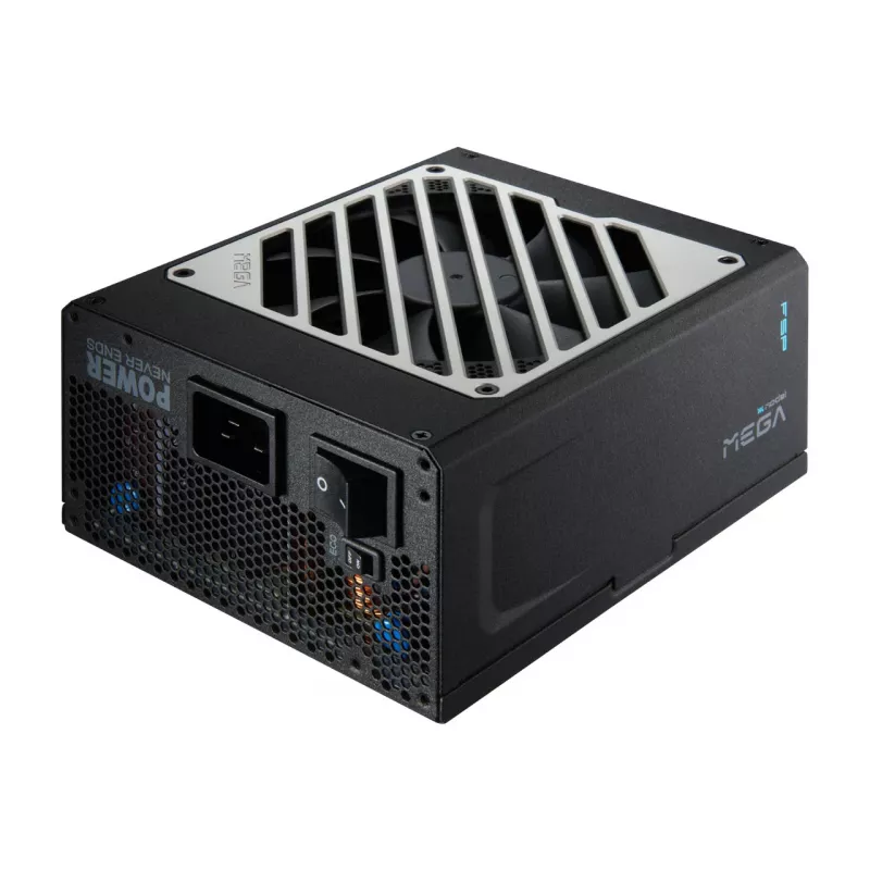 FSP MEGA TI 1350W maitinimo blokas ATX ATX3.1 juodas, 1350 W, 100 - 240 V, 50/60 Hz, 8 - 15 A, 120 W, 1350 W